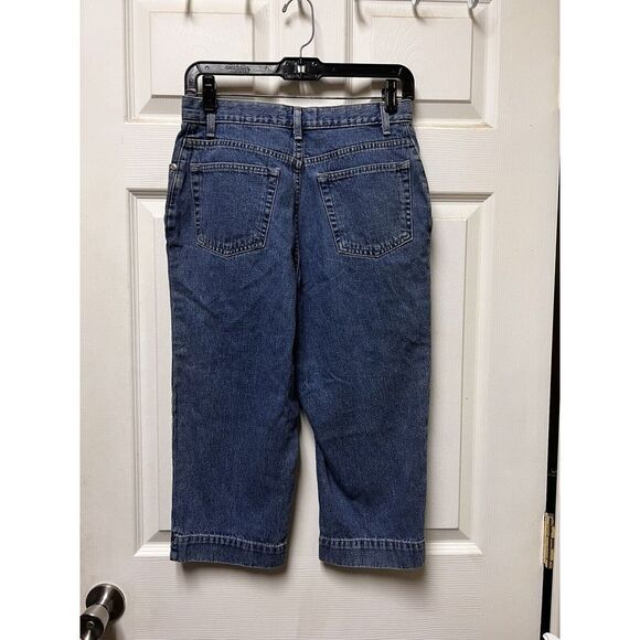 CLF Sonoma Women's Size 6 Blue Jeans Straight Crop Medium Wash Cotton Blend - Picture 3 of 7